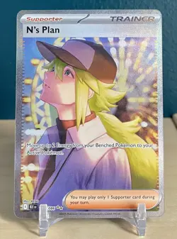N’s Plan - 170/086 - Pokemon TCG SV: Black Bolt SIR NM Near Mint - Image 1