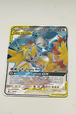 Pokemon Moltres & Zapdos & Articuno GX 69/68 Hidden Fates Secret Rare TAG TEAM - Image 2