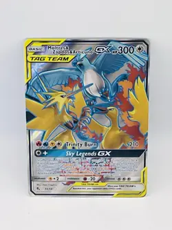 Pokemon Moltres & Zapdos & Articuno GX 69/68 Hidden Fates Secret Rare TAG TEAM - Image 3