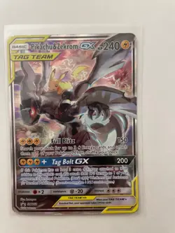 Pikachu & Zekrom GX SM168 Pokemon Sun & Moon Black Star Promo NM - Image 1