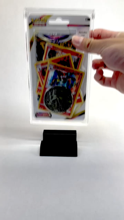 Pokemon Blister Pack Acrylic Case | 1-Pack 3 Promo + Coin | Display & Protect - Image 2