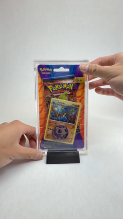 Pokemon TCG Blister Acrylic Case (1-Pack w/ Promo & Coin) + FREE Black Stand! - Image 2