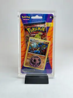 Pokemon TCG Blister Acrylic Case (1-Pack w/ Promo & Coin) + FREE Black Stand! - Image 3