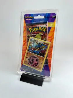 Pokemon TCG Blister Acrylic Case (1-Pack w/ Promo & Coin) + FREE Black Stand! - Image 4