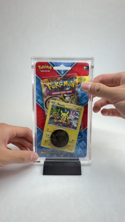 Pokemon TCG Blister Acrylic Case 1-Pack Promo & Coin Display Protector + STAND - Image 2