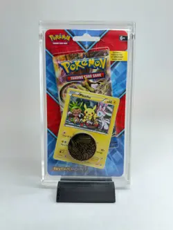Pokemon TCG Blister Acrylic Case 1-Pack Promo & Coin Display Protector + STAND - Image 3