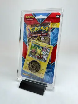 Pokemon TCG Blister Acrylic Case 1-Pack Promo & Coin Display Protector + STAND - Image 4