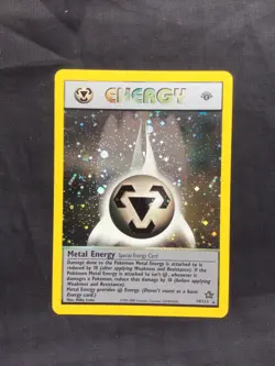 Pokemon Cards: Neo Genesis 1st Edition Rare Holo: Metal Energy 19/111 - Image 1
