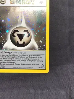 Pokemon Cards: Neo Genesis 1st Edition Rare Holo: Metal Energy 19/111 - Image 5