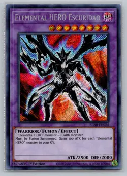 Elemental HERO Escuridao BLAR-EN056 Battles of Legend: Armageddon Yu-Gi-Oh NM - Image 1