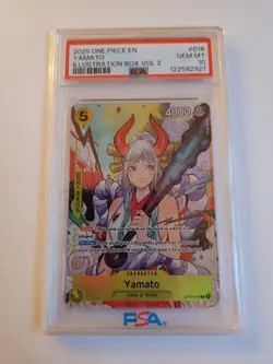 Yamato ST13-016 PSA 10 Gem Mint One Piece Illustration Box Vol. 2 2025 EN - Image 1