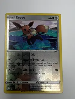 ⭐🦄 Pokemon Shining Fates #052/072 Eevee - Reverse Holo Foil TCG Card LP - Image 1
