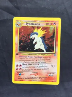 Pokemon Cards: Neo Genesis 1st Edition Rare Holo: Typhlosion 18/111 - Image 1