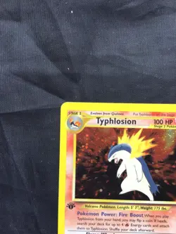 Pokemon Cards: Neo Genesis 1st Edition Rare Holo: Typhlosion 18/111 - Image 3