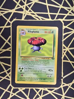 🔥 Vileplume 31/64 🔥 Original Non Holo Rare Jungle Set Pokemon Card WOTC 1999 - Image 2