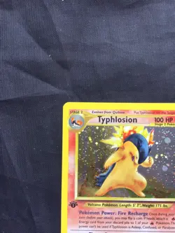 Pokemon Cards: Neo Genesis 1st Edition Rare Holo: Typhlosion 17/111 - Image 3