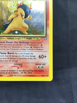 Pokemon Cards: Neo Genesis 1st Edition Rare Holo: Typhlosion 17/111 - Image 5