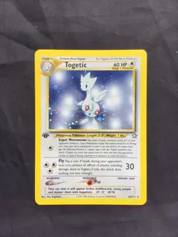 Pokemon Cards: 1st Edition Neo Genesis Rare Holo: Togetic 16/111 - Image 1