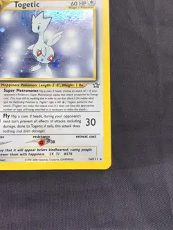 Pokemon Cards: 1st Edition Neo Genesis Rare Holo: Togetic 16/111 - Image 5