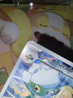 Pokemon 2025 Destined Rivals Cynthia's Roserade Illustration Rare Card 184/182 - Image 4