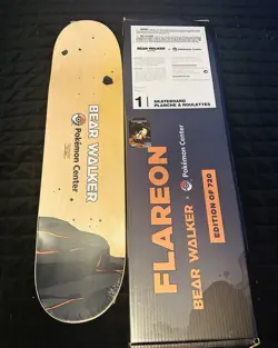Flareon Bear Walker Skateboard And Card - Image 2