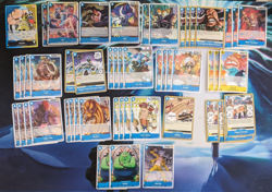 One Piece TCG 51 Card Queen Blue/Yellow Complete Deck Animal Kingdom Pirates - Image 1