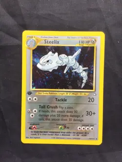Pokemon Cards: Neo Genesis 1st Edition Rare Holo: Steelix 15/111 - Image 1