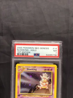 Pokemon Cards: Neo Genesis 1st Edition Rare Holo: Slowking 14/111 PSA 7 - Image 3