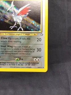 Pokemon Cards: Neo Genesis 1st Edition Rare Holo: Skarmory 13/111 - Image 5