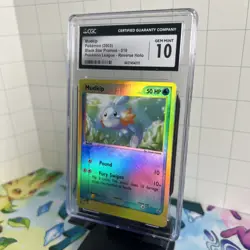 CGC 10 GEM MINT Mudkip 010 REVERSE HOLO Black Star PROMO Pokemon Card - Image 3
