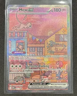 Pokemon 151 Mew ex Promo 053 TCG Card Special Illustration - Image 1
