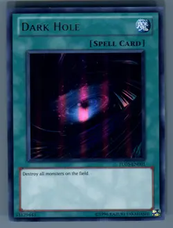 2011 Yu-Gi-Oh! Turbo Pack: 5 Dark Hole TU05-EN001 Card Yugioh Holo Light Play - Image 1