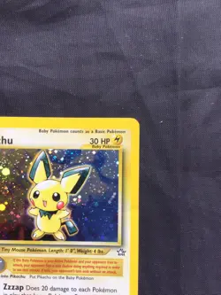 Pokemon Cards: Neo Genesis 1st Edition Rare Holo: Pichu 12/111 - Image 4