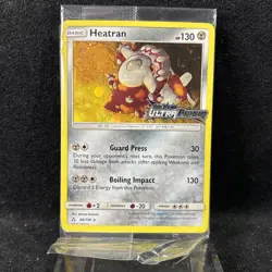 Pokemon Heatran SEALED Holo Rare Promo Stamp Ultra Prism Set 88/156 Card - Image 1