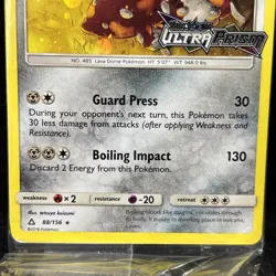 Pokemon Heatran SEALED Holo Rare Promo Stamp Ultra Prism Set 88/156 Card - Image 2