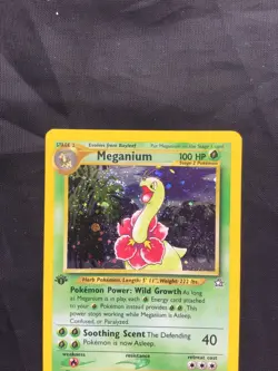 Pokemon Cards: Neo Genesis 1st Edition Rare Holo: Meganium 11/111 - Image 2