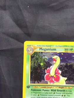 Pokemon Cards: Neo Genesis 1st Edition Rare Holo: Meganium 11/111 - Image 3