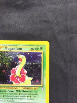 Pokemon Cards: Neo Genesis 1st Edition Rare Holo: Meganium 11/111 - Image 4