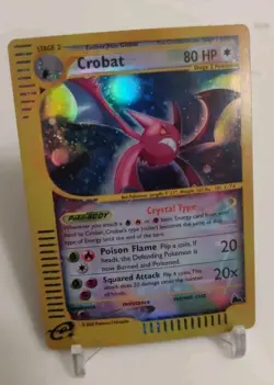 **Custom-made** Highest Quality,Holo,Crystal Crobat Skyridge "Display-card" - Image 2