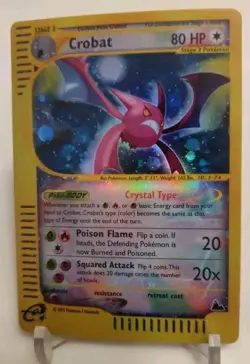 **Custom-made** Highest Quality,Holo,Crystal Crobat Skyridge "Display-card" - Image 5
