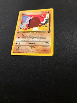 2000 Pokemon Diglett 52/82 1st Edition Team Rocket WOTC Common Vintage - Image 4