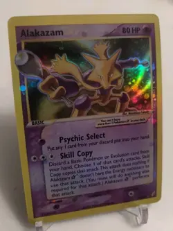 **Custom-made**HighQuality, Gold Star Alakazam"Display-card" - Image 1
