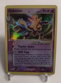 **Custom-made**HighQuality, Gold Star Alakazam"Display-card" - Image 2