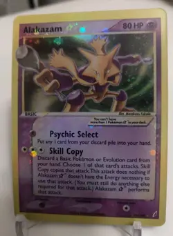 **Custom-made**HighQuality, Gold Star Alakazam"Display-card" - Image 3