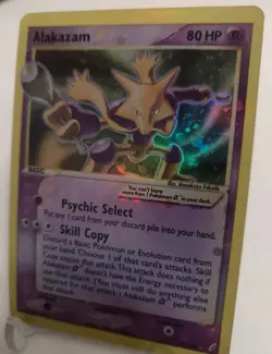 **Custom-made**HighQuality, Gold Star Alakazam"Display-card" - Image 4