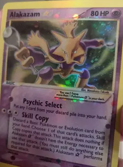 **Custom-made**HighQuality, Gold Star Alakazam"Display-card" - Image 5