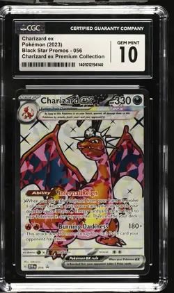 2023 Pokemon Black Star Promos Charizard ex Charizard ex CGC 10 #056 - Image 1