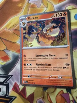 Flareon 013/131 Cosmos Holo Prismatic Evolutions NM Pokemon TCG !*swirl pattern* - Image 1