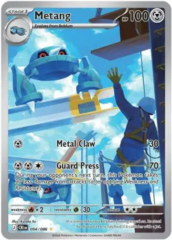 Lightly Played Metang - 094/086 - Illustration Rare Pokemon Chaos Rising - Image 1
