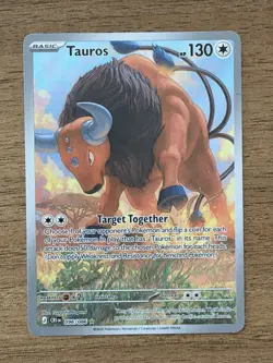 Tauros 96/86 Illustration Rare Pokemon Chaos Rising ME04 NM - Image 1